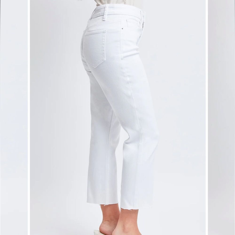 Royalty Vintage High Rise Slim Straight Cropped Jeans NWT - Picture 5 of 12
